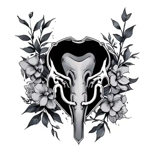 Pubic tattoo design idea