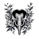 Pubic tattoo design idea