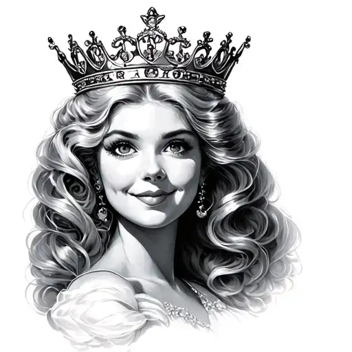 diet coke with glinda crown tattoo design idea