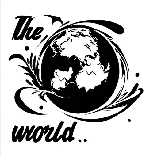scarface phrase "the world tattoo design idea