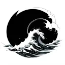 Barrel Wave tattoo design idea