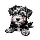 cavoodle tattoo design idea