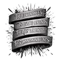 the Ten Commandments written tattoo design idea