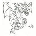 toothless dragon tattoo design idea