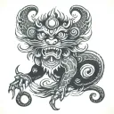 rahu tattoo design idea
