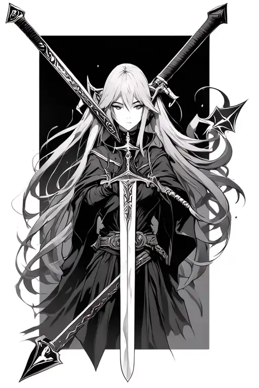 Sword Art Online themed tattoo tattoo design idea