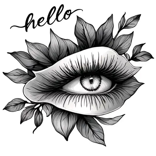 Hello beautiful tattoo design idea