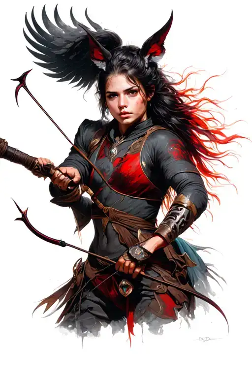 Sagittarius archer ruby 12 17 2015 incorporated tattoo design idea