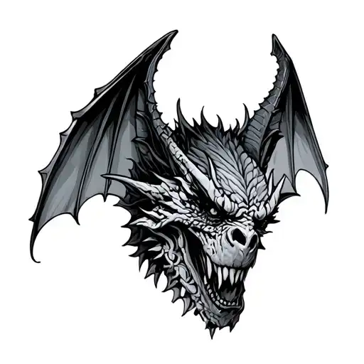 Gothic Gargoyle tattoo design idea