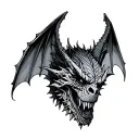 Gothic Gargoyle tattoo design idea