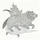 Berber tattoo design idea