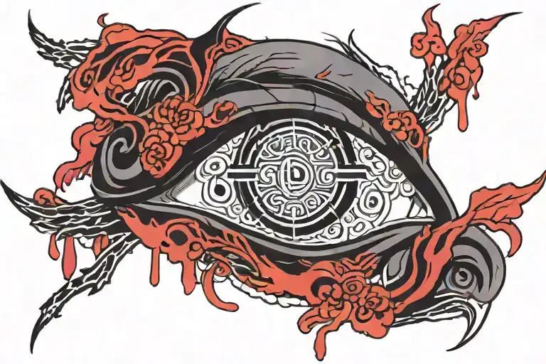 Itachi Eye Bleeding tattoo design idea
