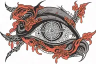 Itachi Eye Bleeding tattoo design idea