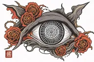 Itachi Eye Bleeding tattoo design idea
