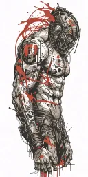 warrior tattoo design idea