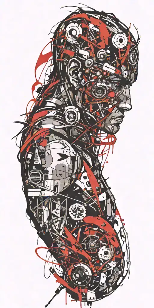 warrior tattoo design idea