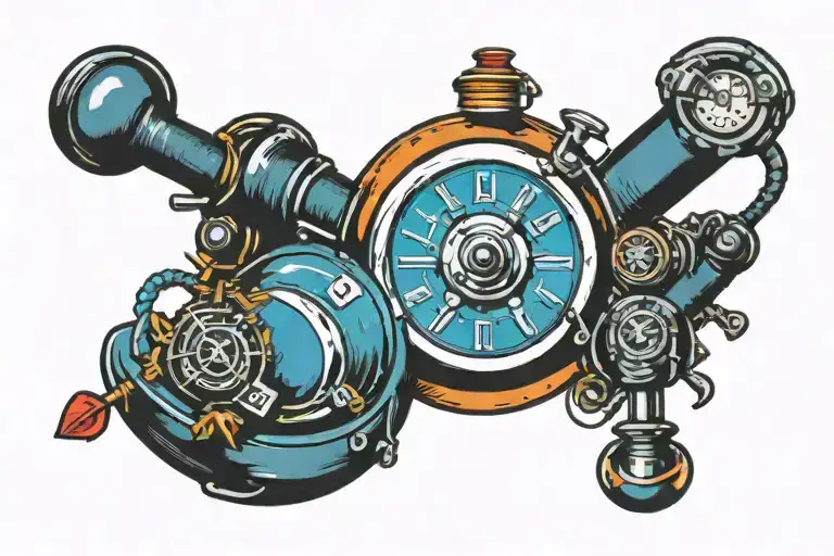 jackpot machine tattoo design idea