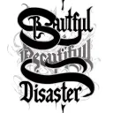 ambigram using the words beautiful and disaster tattoo design idea