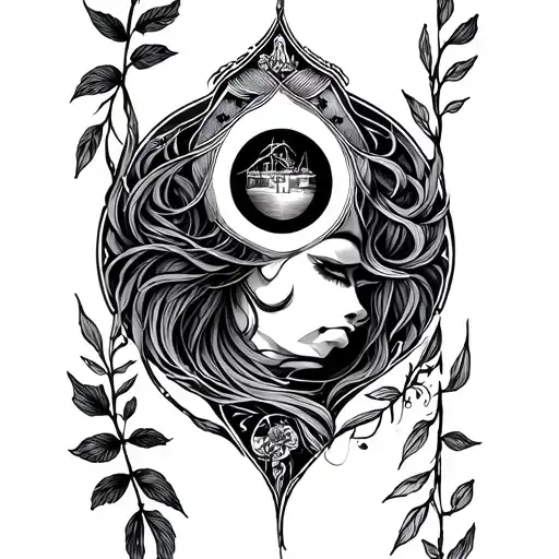 tattoo Vertical, fine lines, intricate and feminine. Shows rye and my gemini sign and my love for travel tattoo design idea