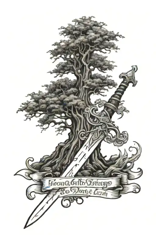 Lord of the Rings, The Shire, Sword of Gondor, "Not All Who Wander Are Lost" tattoo design idea