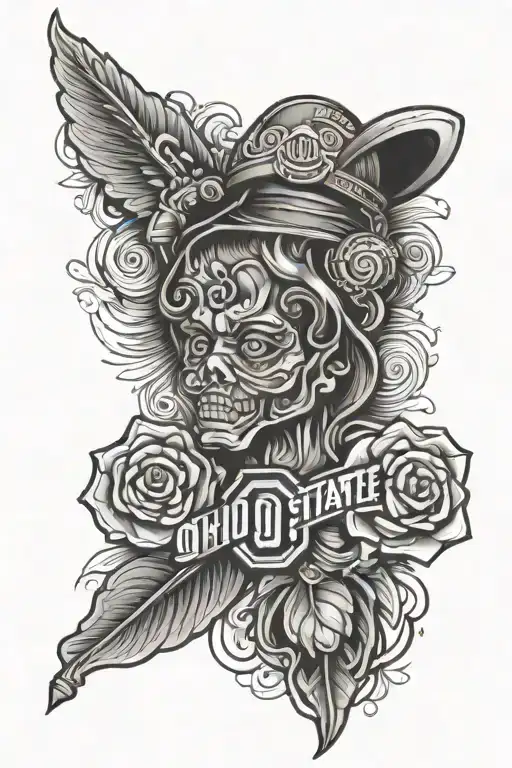 Ohio State buckeyes tattoo design idea