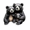 Mama And Baby Bear tattoo design idea
