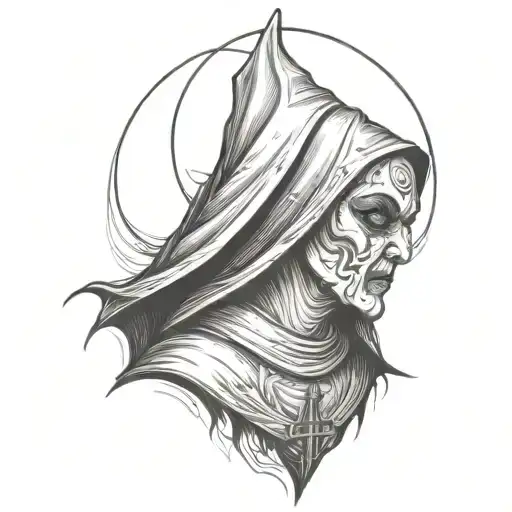 Evil Nun tattoo design idea