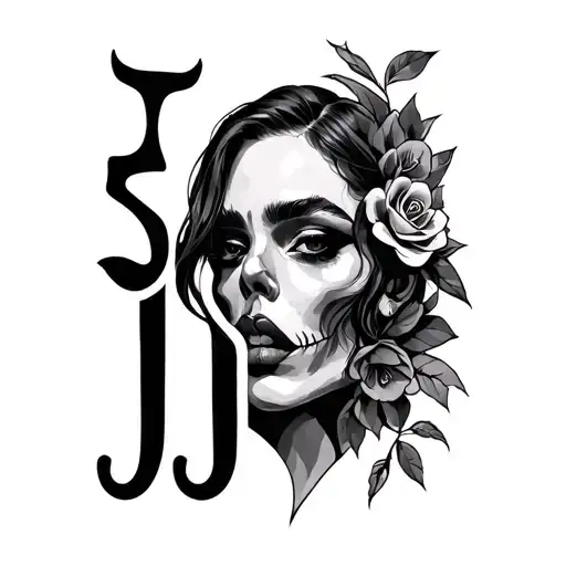 JJ and 5•21•24 tattoo design idea
