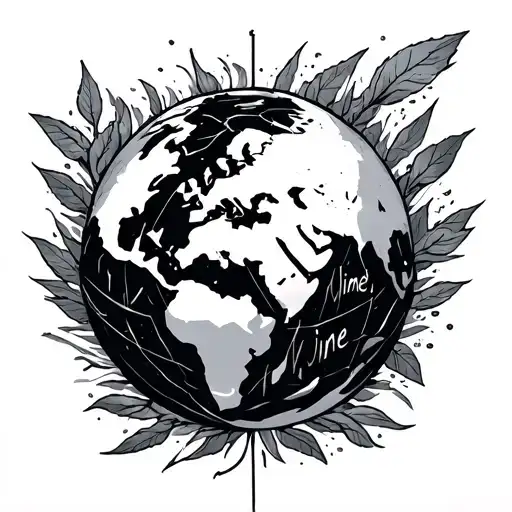 the world is mine tattoo design idea