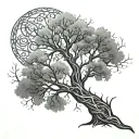 multiple sclerosis myelin dna tree tattoo design idea