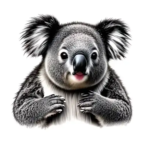 Koala tattoo design idea