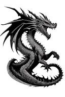 king ghidorah tattoo design idea