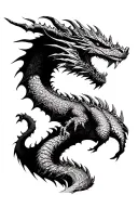 king ghidorah tattoo design idea