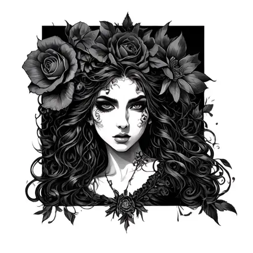 Dark Romance tattoo design idea