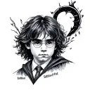 harry potter small tattoo design idea
