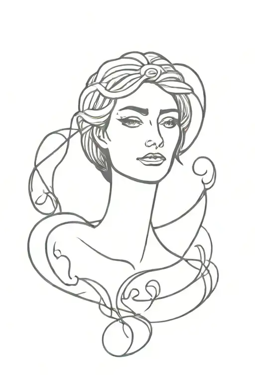 Lilith symbols tattoo design idea