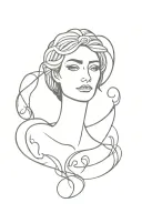 Lilith symbols tattoo design idea
