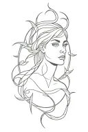 Lilith symbols tattoo design idea