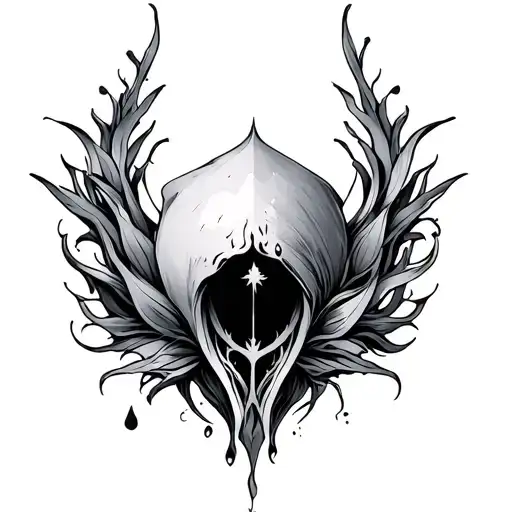 Vulva tattoo design idea