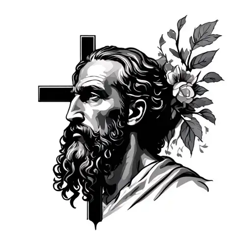 Abraham with crosses tattoo design idea
