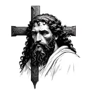 Abraham with crosses tattoo design idea