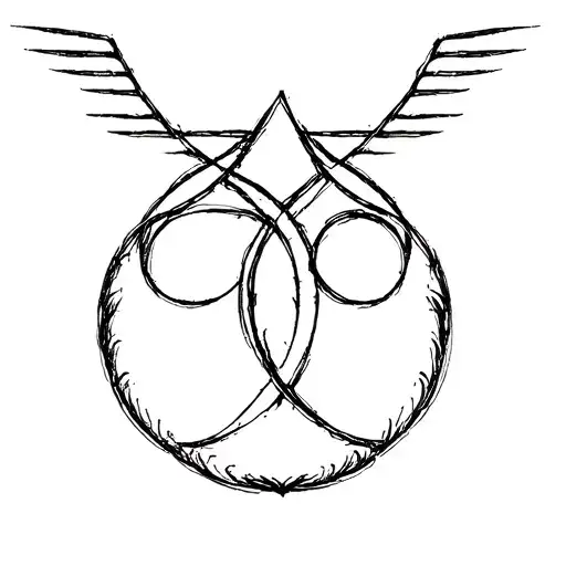 > "A small tattoo design combines the symbol of Gemini (♊) and the Aquarius code (♒) in a simple and elegant style. tattoo design idea