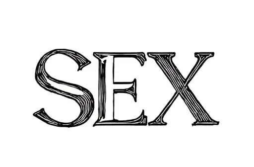 "SEX" tattoo design idea