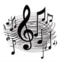 oasis music notes tattoo design idea