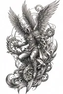 angemon tattoo design idea