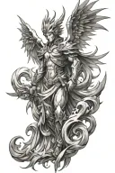 angemon tattoo design idea