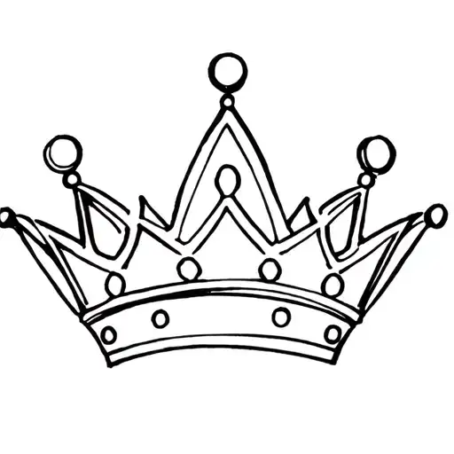 princess crown tattoo design idea