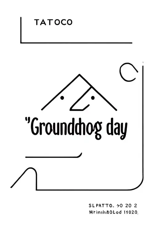 "Groundhog day" trifecta logo plus tattoo design idea