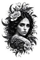 change theme arm sleeve tattoo design idea