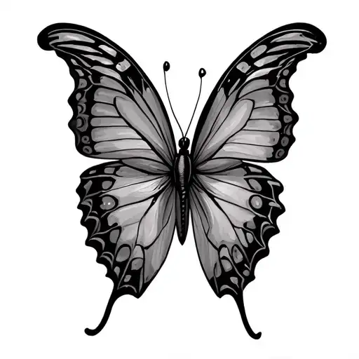 butterfly, live laugh love tattoo design idea